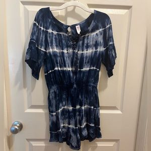 Justice tie dye romper